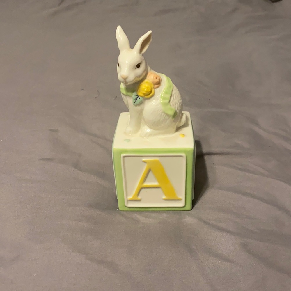 Antique bunny baby collection piggy bank!!